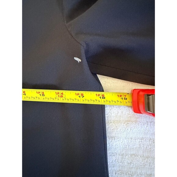 Lafayette 148 New York Pleated A-Line Black MIDI Dress Size M Classic Minimalist - Picture 11 of 16